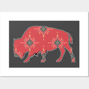 Bison Pattern - 5 Posters and Art